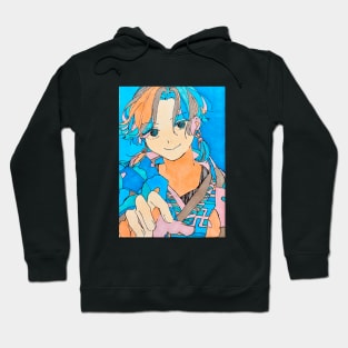 Blue chrysanthemum Hoodie